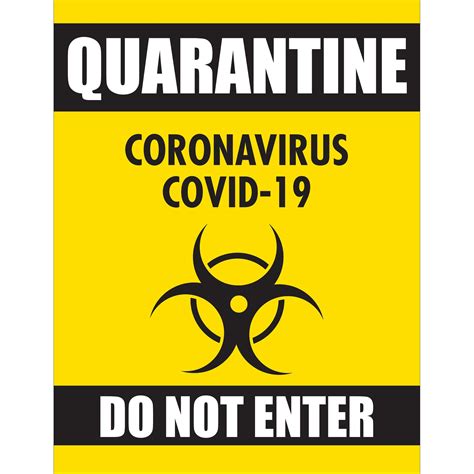 Quarantine Sign Printable