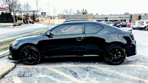 Submitted 2 days ago by hogslaughtaboy. #scion#tc#black#toyotires# | Scion tc, Scion, Batmobile