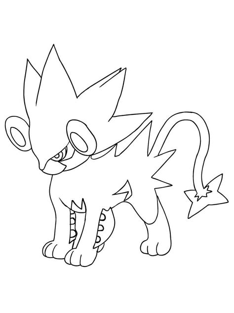 Luxray Pokemon Coloring Pages