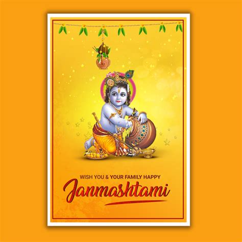 Krishna Janmashtami Poster Janmashtami Wishes Janmashtami Poster