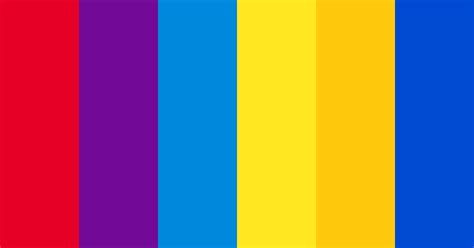Red Purple Yellow And Blue Color Scheme Blue