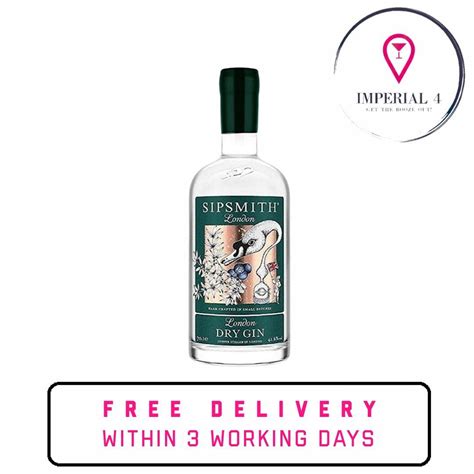 Sipsmith London Dry Gin 500ml Food And Drinks Alcoholic Beverages On Carousell
