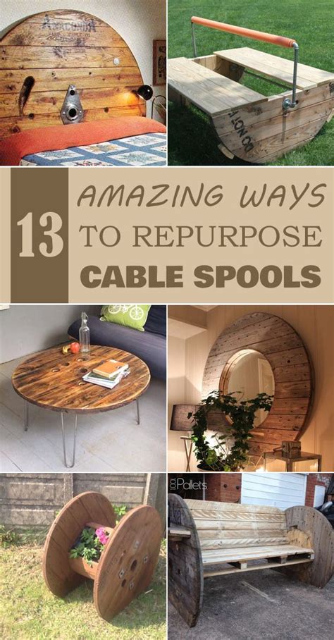 13 Amazing Ways To Repurpose Cable Spools Cable Spool Wooden Cable