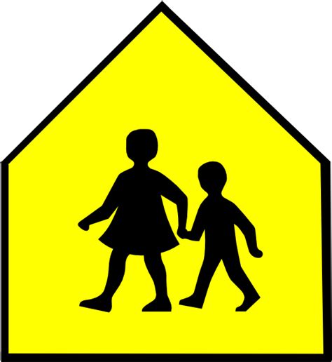 Download School Crossing Sign Vector Clipart School School Crossing