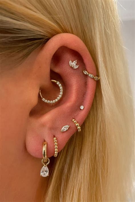 Full Ear Piercings Piercing No Tragus Helix Piercing Jewelry Ear