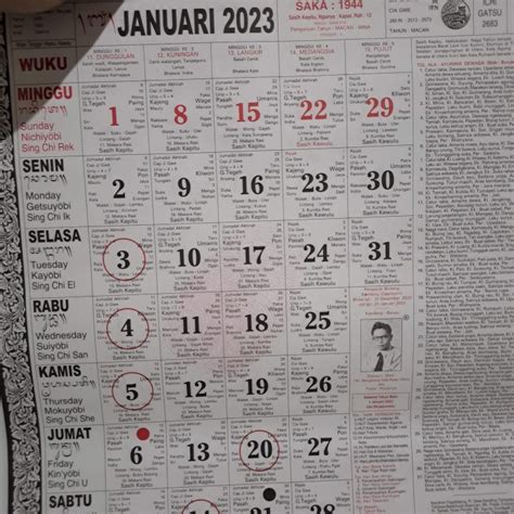 Kalender Bali 2023 Kalender Dinding Karya I Kt Bangbang Gde Rawi