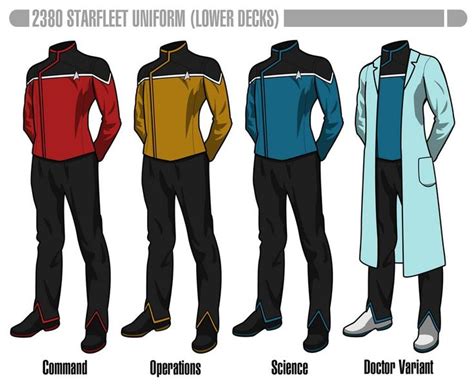 Starfleet Uniform Circa 2380 Lower Decks By Haphazartgeek On Deviantart Star Trek Outfits