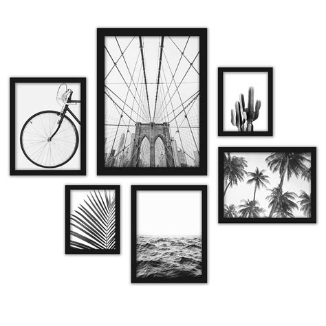 Black And White Photography 6 Piece Framed Gallery Wall Set — Americanflat