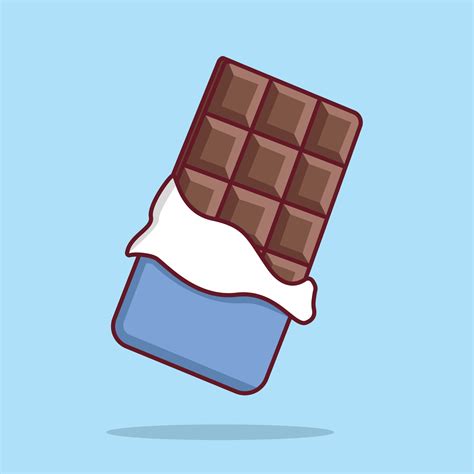 Gratis Vector Icono Chocolate Bar Dibujos Animados Ilustración 20616001