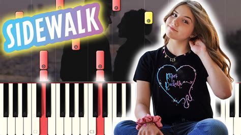 Piper Rockelle Sidewalk Piano Cover Youtube