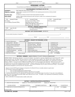 Da Form 4187 Fill Out And Sign Printable PDF Template SignNow