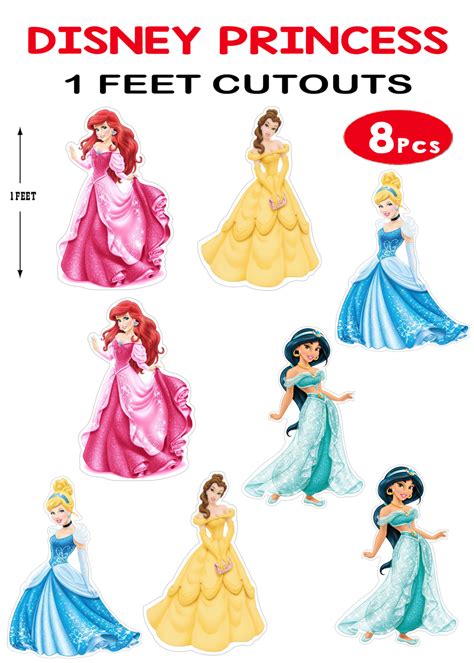 Princess Cutouts (1ft) - 8 Pcs