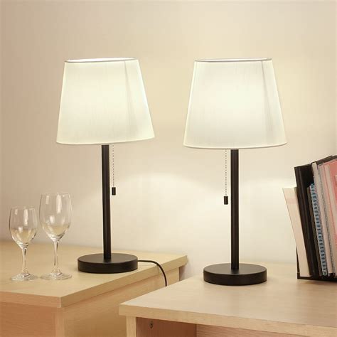 Check spelling or type a new query. Black Modern Table Lamp Set of 2 Desk Lamp Nightstand ...