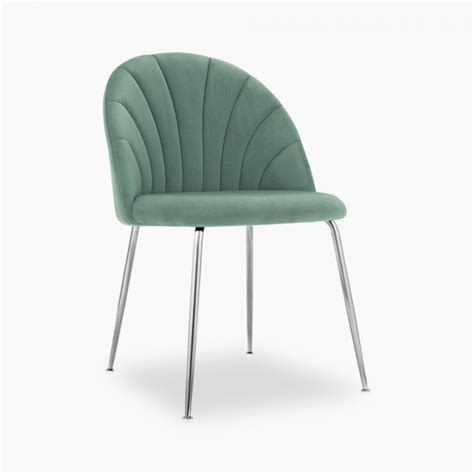 Sylvia Velvet Upholstered Dining Chair Sage Green Cult Furniture