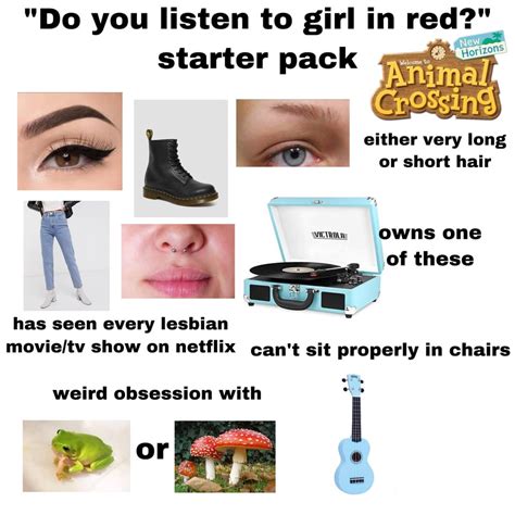 “do You Listen To Girl In Red” Starter Pack Starterpacks