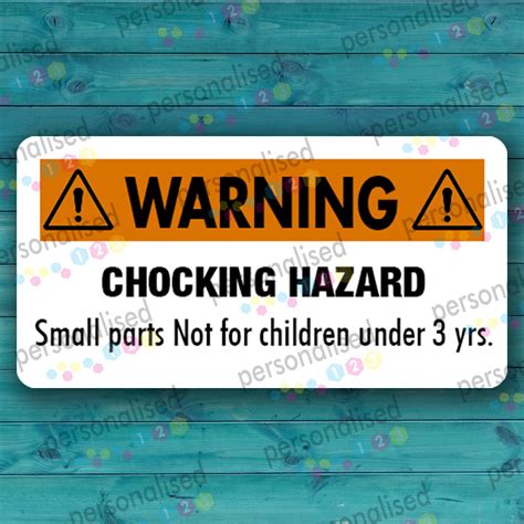 Choking Hazard Stickers Warning Labels 21x38mm Small Parts Etsy UK