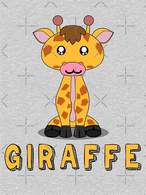 Cute Giraffe Kawaii Animals Illustration Ts Pullover Sweatshirt By