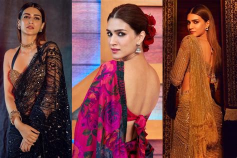 Kriti Sanon साड़ी में बला की खूबसूरत दिखती हैं कृति सेनन Kriti Sanon Looks Glamorous And More