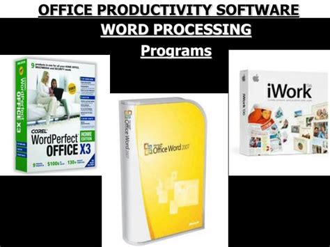 Ppt Word Processing Programs Powerpoint Presentation Free Download