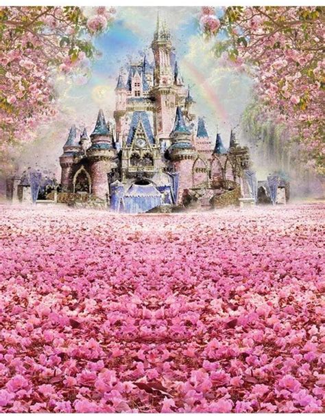 65x5 Cherry Blossom Castle Backdrop Gags Unlimited Inc
