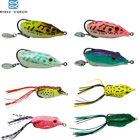 4pcs 8pcs 85 13g Topwater Floating Weedless Lure Frog Baits Double And