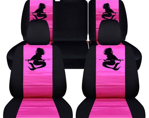 Fit 18 21 Jeep Wrangler Jl Complete Seat Cover Set Made By Designcovers In Black And Hot Pink