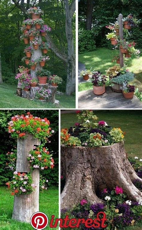 52 Gorgeous And Creative Flower Bed Ideas For Your 52 Tree Stump