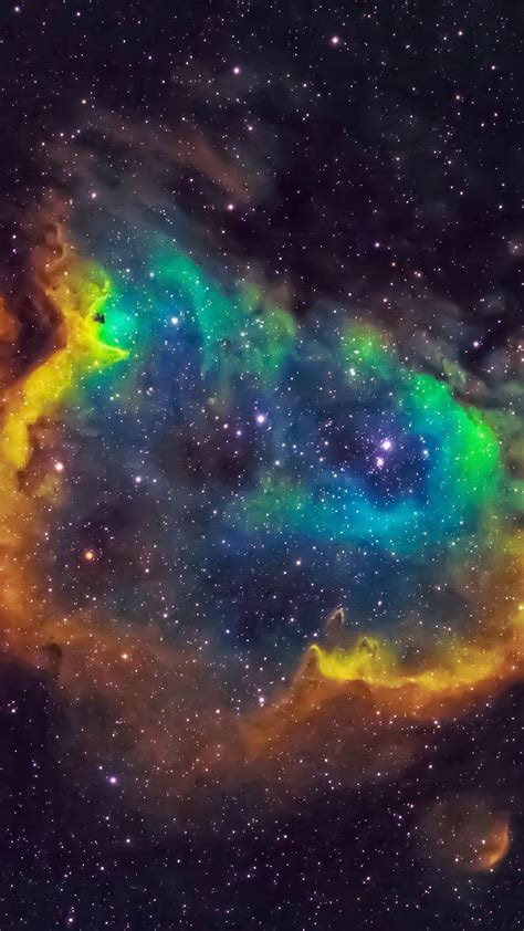 Colorful Nebula Space Galaxy Glow Stars Black Sky 4k Hd Space