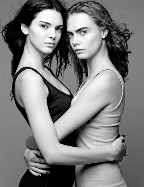 Kendall Jenner Cara Delevingne Kim Kardashian Poses For Love Magazine Photoshoot Model Foto