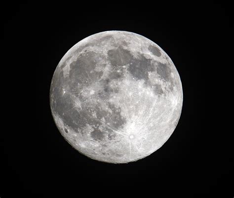Full Moon Stock Image Image Of Shadow Lunar Orbit 17597145