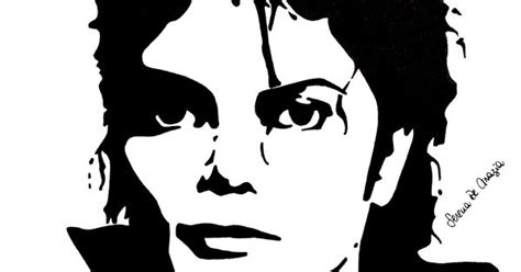 Michael Jackson Stencil Portrait By Serena De Grazia Stencil