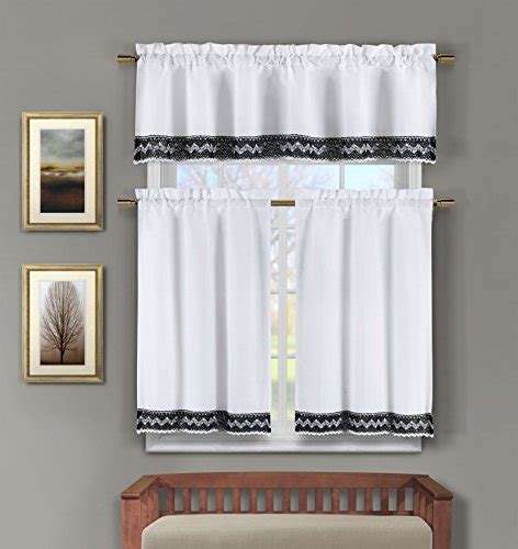 Black And White Kitchen Curtains