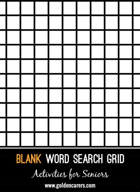 4 Best Images Of Blank Word Search Puzzles Printable Printable Word