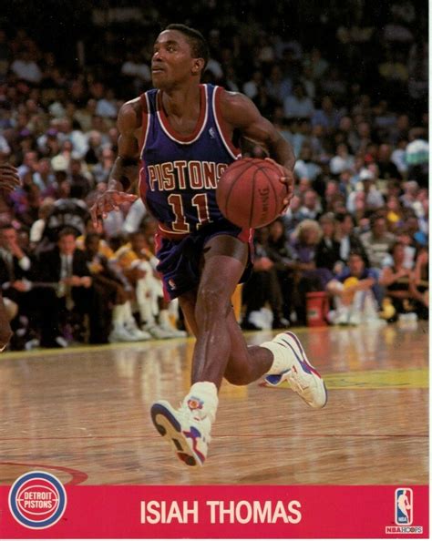 Nba Hoops 8x10 Action Photo Isiah Thomas Detroit Pistons 1990 Ebay