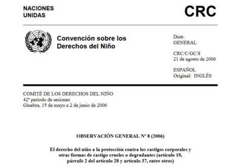 Observación General Nº 8 2006 del Comité de los Derechos Niño El