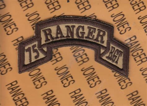 75th Infantry Airborne Ranger Regiment Dcu Desert Scroll Patch 1 H Ebay