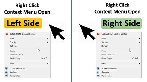 Set Your Right Click Context Menu Position According To Your Handedness
