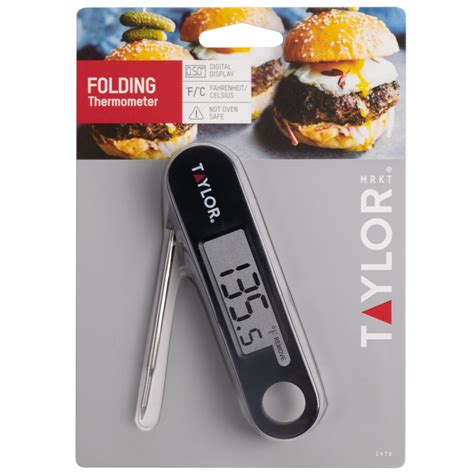 Taylor 1476 2 78 Digital Compact Folding Probe Thermometer