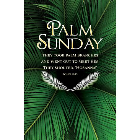 Church Bulletin 11 Palm Sunday John 1213