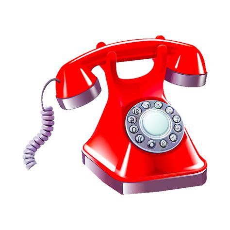Red Rotary Dial Phone Telephone Call Mobile Phone Ai Generative