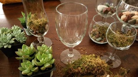 Creating your own succulent garden is a lot of fun and much easier than you might expect. Wine Glass Succulent Garden - A Single Girl's Guide To...