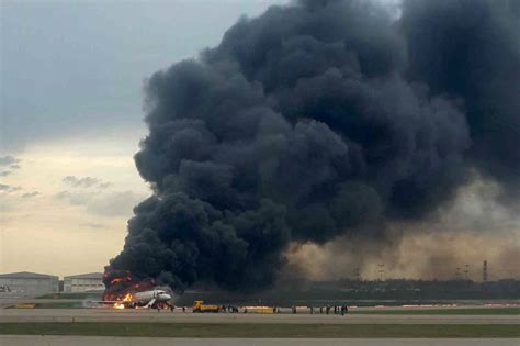41 Feared Dead In Russian Plane Blaze Disaster