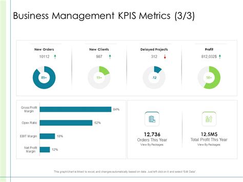 In Depth Business Assessment Business Management Kpis Metrics Profit Ppt Powerpoint Presentation