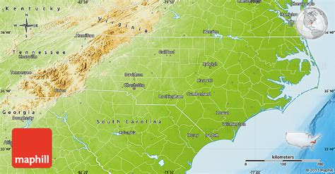 Physical Map Of North Carolina Maps Location Catalog Online