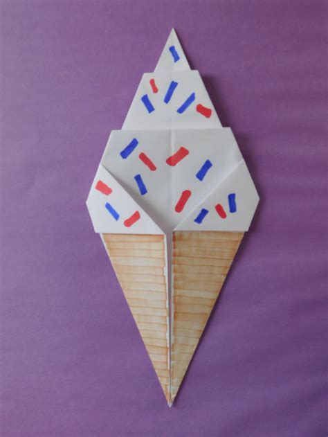 Origami Ice Cream Cone → Ghost — The Paper Girls Show