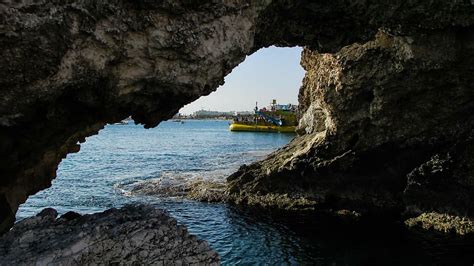 Sea Cave Sea Cliff Coast Nature Tourism Ayia Napa Cyprus Rock
