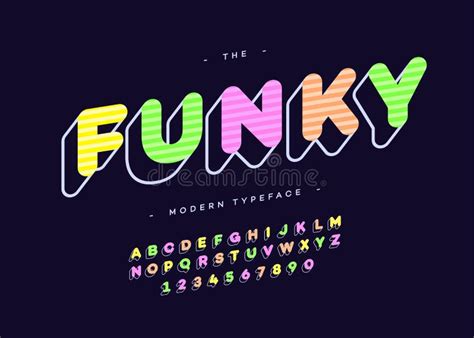 Funky Font Stock Vector Illustration Of Font Funny 23165419