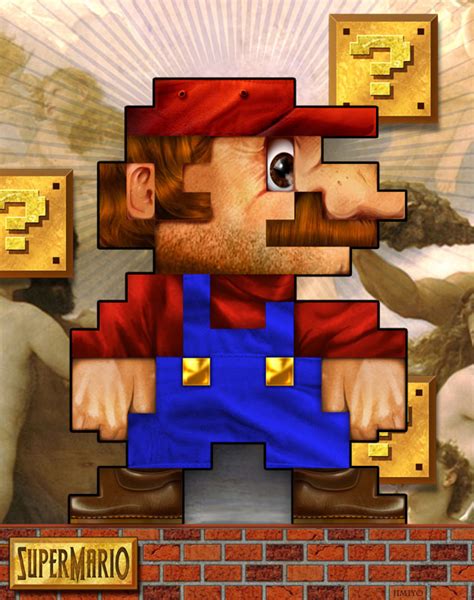 Geek Art 8 Bit Mario And Link Realistic Pixels — Geektyrant
