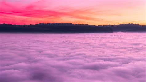 1600x900 Sea Of Clouds Sunset Landscape 4k 1600x900 Resolution Hd 4k