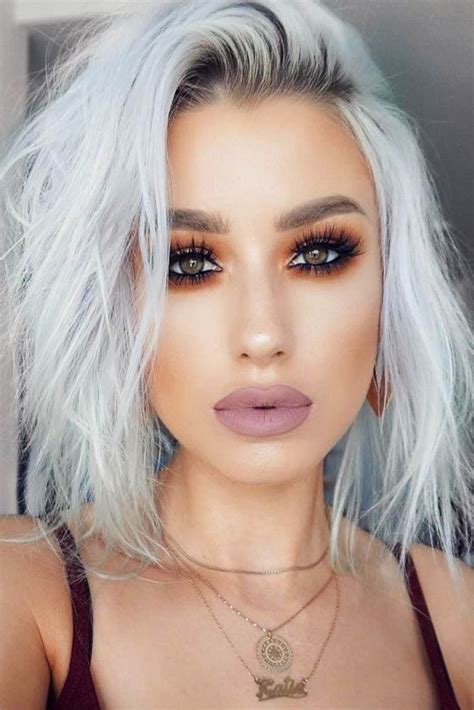 Try blonde hair with lowlights to make your ultra blonde tones really pop! 24 Stunning Silver Hair Looks to Rock | Rock hairstyles ...
